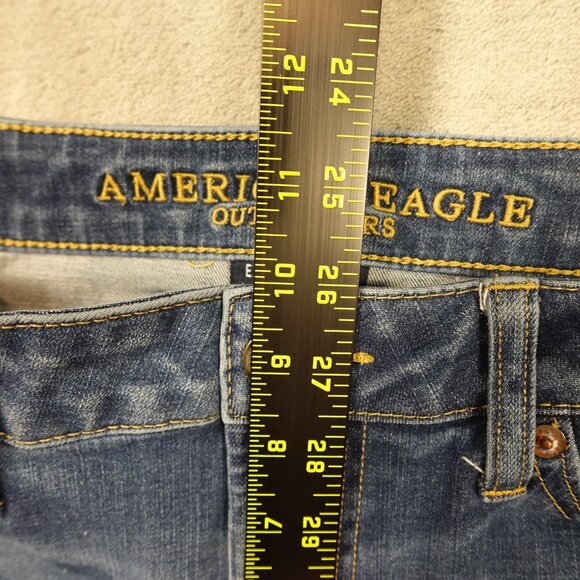 American Eagle Jeans Slim Distressed Extreme Flex Jean Men's 31x32 Blue Denim - Picture 5 of 12